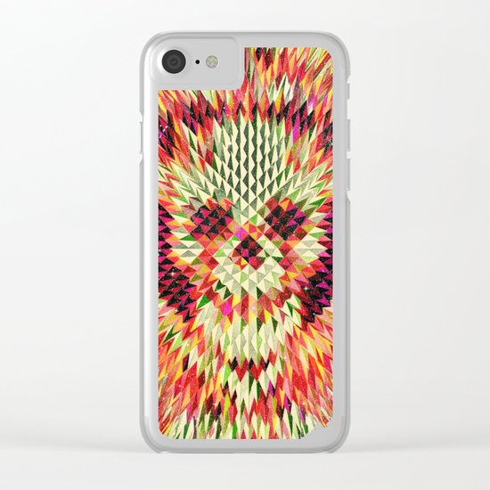 Geo Skull Clear iPhone Case
