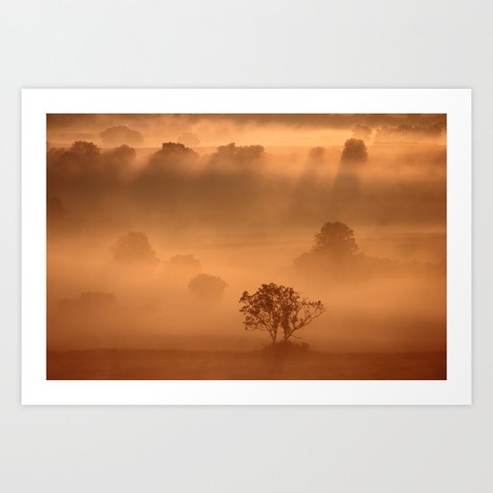 "Dawn" whispered the mist Art Print