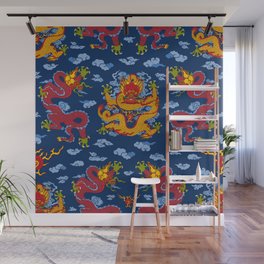 Dragons & Clouds Wall Mural