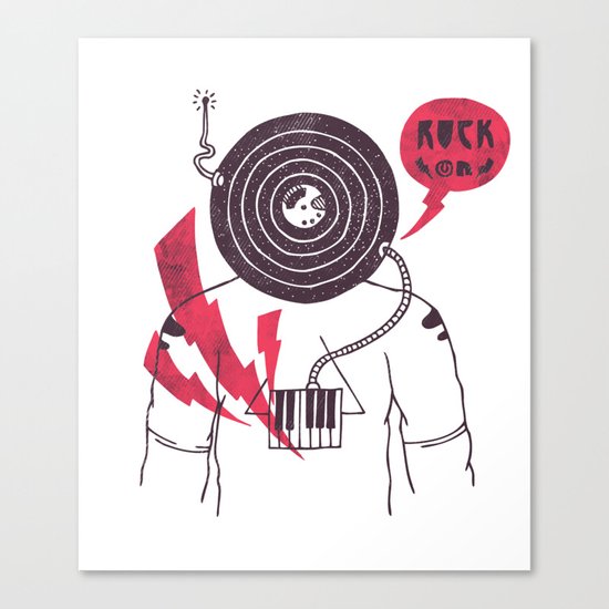 The Vinyl Frontier Canvas Print