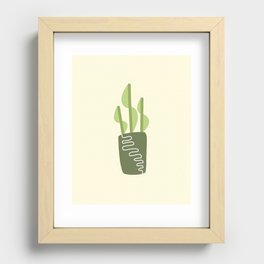 Minimal plant vase 1 Recessed Framed Print