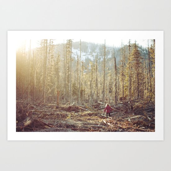 Forest Run Art Print