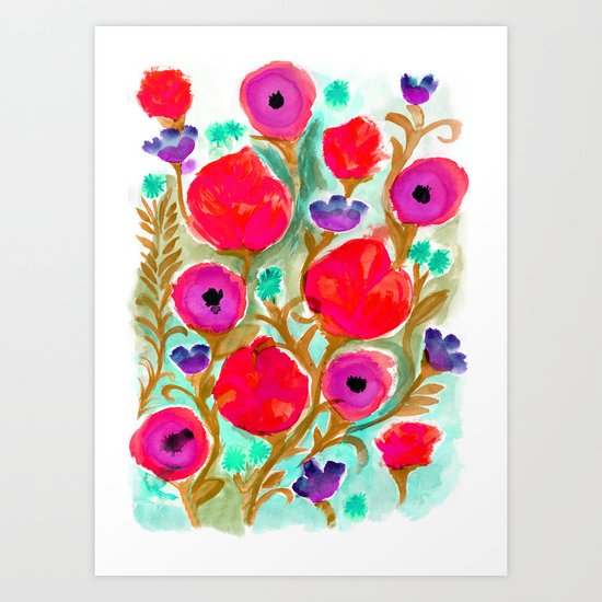 Fiona Flower Art Print