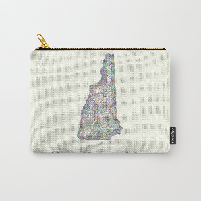 New Hampshire map Carry-All Pouch