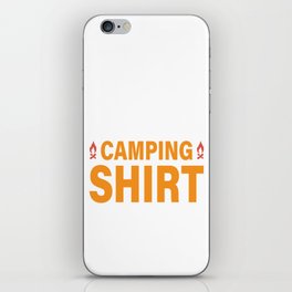 This Is My Camping Shirt iPhone Skin
