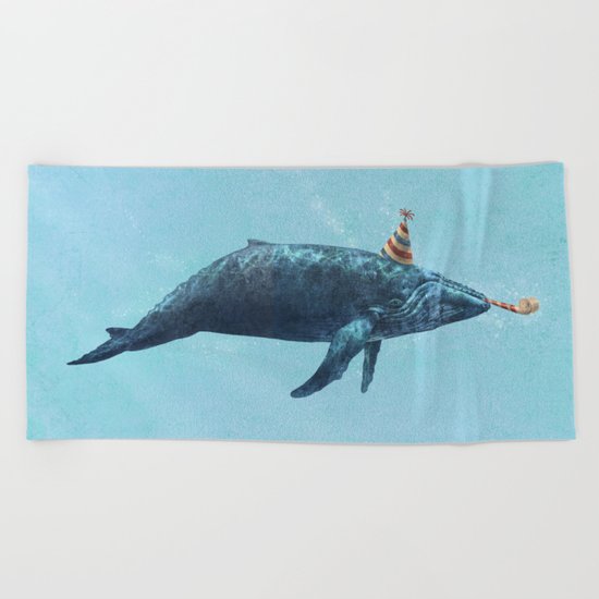 Party Whale Beach Towel