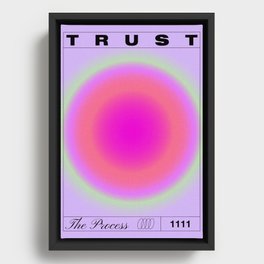 Trust The Process Art Print Framed Canvas