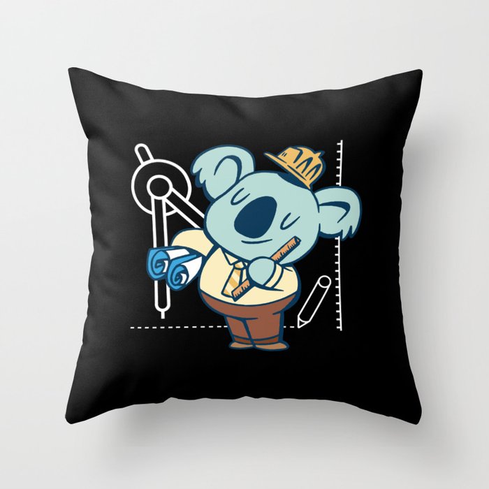 Koala Engineer – Koala Throw Pillow