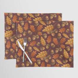 Acorns with oak leaves Placemat