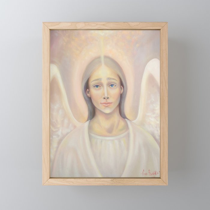 Archangel Anael Angel Of Love Framed Mini Art Print By
