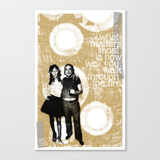 Walking Through Fire... Canvas Print