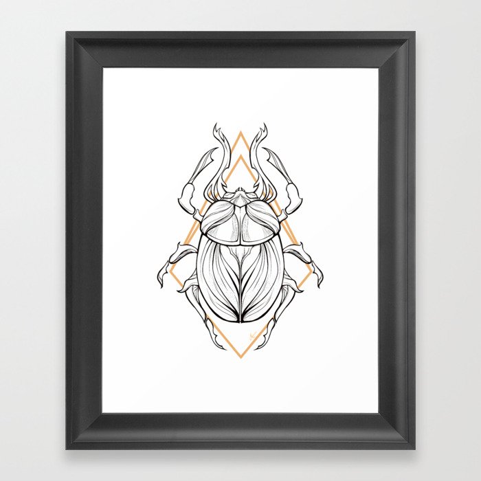 Scarab Framed Art Print