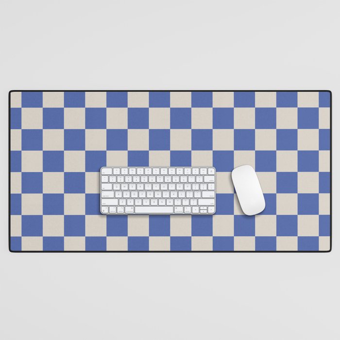 Checkerboard Checkered Checked Check Chessboard Pattern Desk Mat