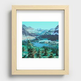 Vintage Glacier Recessed Framed Print