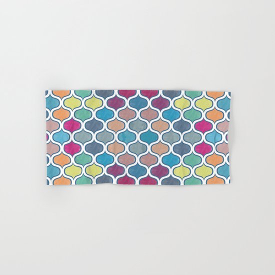 Watercolor Lovely Pattern VVX Hand & Bath Towel