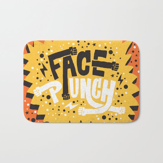 FACE PUNCH Bath Mat