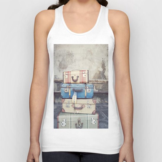 Suitcases Unisex Tank Top