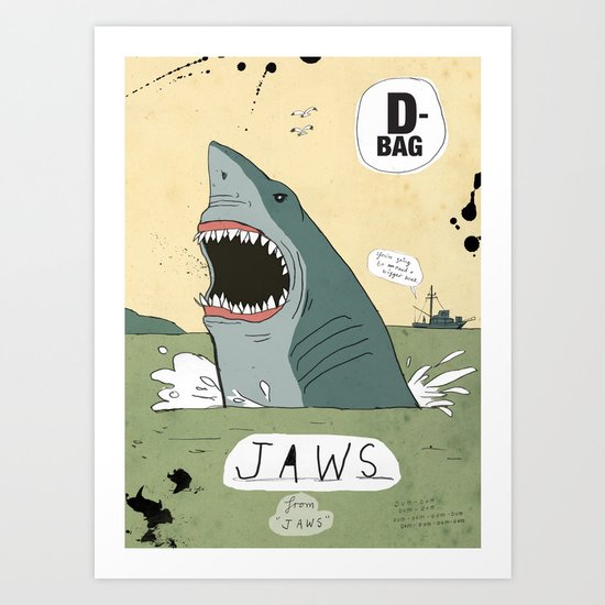 Jaws Art Print
