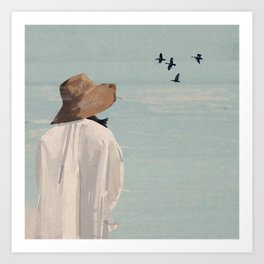 Dreaming by the Sea Art Print