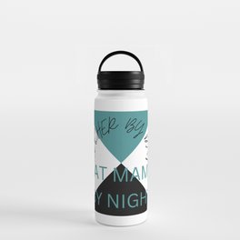 Teacher by Day, Cat Mama by Night Design Water Bottle