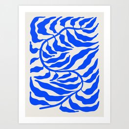 Wild Ferns: Ultramarine Blue Edition Art Print
