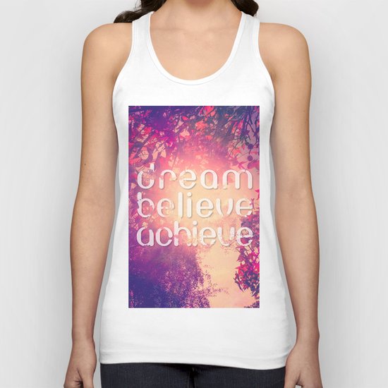 Autumn Sunshine and Pink Purple Maple Trees Unisex Tank Top