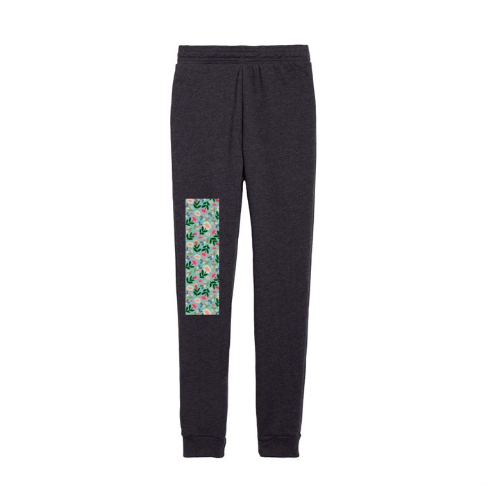 Super Bloom - Bright Floral Pattern Kids Joggers