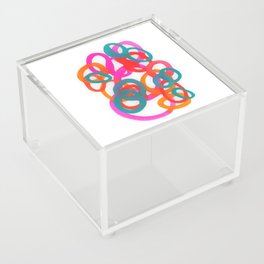 Happy bright swirls Acrylic Box