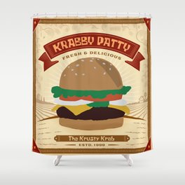 Krabby Patty Shower Curtain