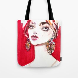 Beauty 6/2019. Fashion illustration Tote Bag