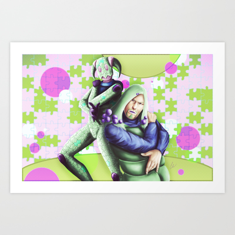 Jojolion King Nothing Norisuke Higashikata Art Print By Chooone Society6