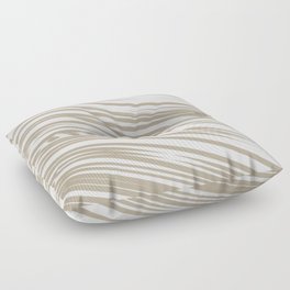 Beige stripes background Floor Pillow