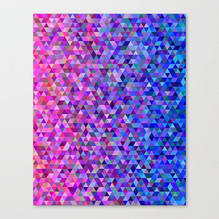 Triangles Pattern Design Canvas Print