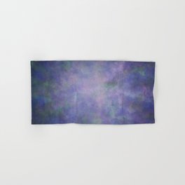 Abstract Soft Watercolor Gradient Ombre Blend 3 Purple Blue and Green Hand & Bath Towel