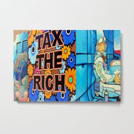 In Your Dreams, Amelia Metal Print | Mural, Photo, Message, Oneofacard, Political, Color, Digital, Taxation, Blue, Perspective 