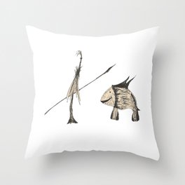 Funny talkers Throw Pillow