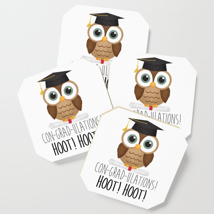 Con-grad-ulations! Hoot! Hoot! Coaster