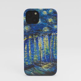 Recomposed: Starry Night over the Rhone iPhone Case