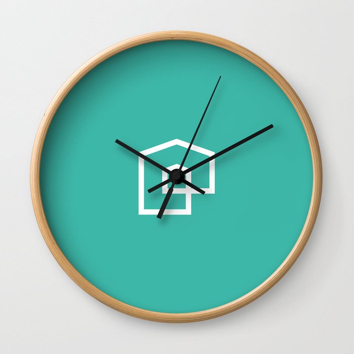 House Pattern Wall Clock