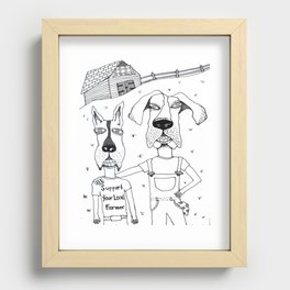 The Farmers Recessed Framed Print