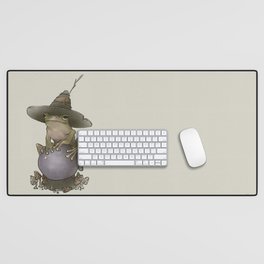 Witch frog Desk Mat