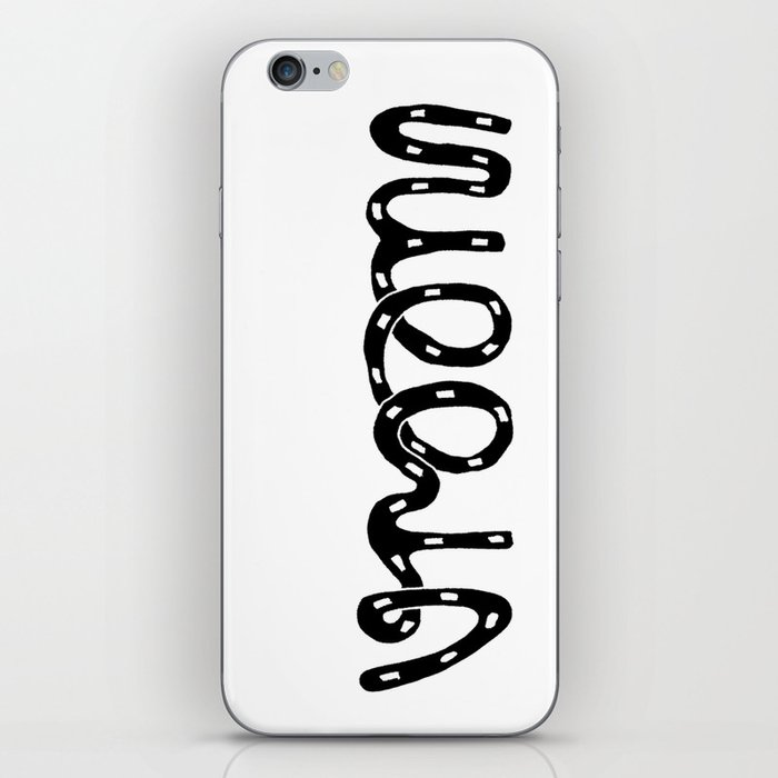 VROOM - handlettering - this is what a VW Beetle would say. I think. iPhone Skin