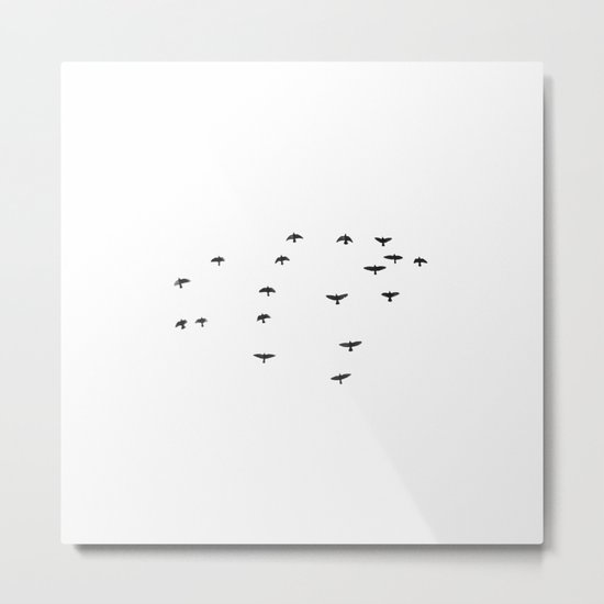 Flocking Birds Metal Print