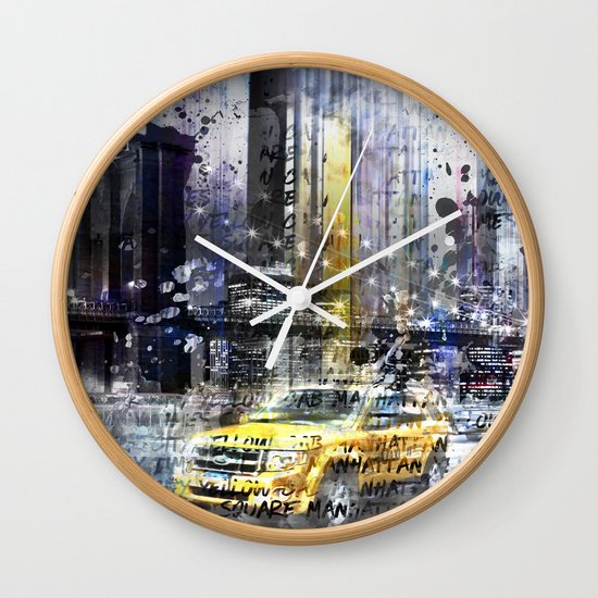 City-Art NYC Collage Wall Clock
