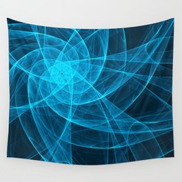 Tulles Star Computer Art in Blue Wall Tapestry
