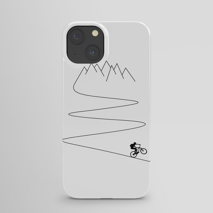 Mountain Bike Cycling Downhill Cyclist Bicycle iPhone Case by TheOutdoorPeople Society6