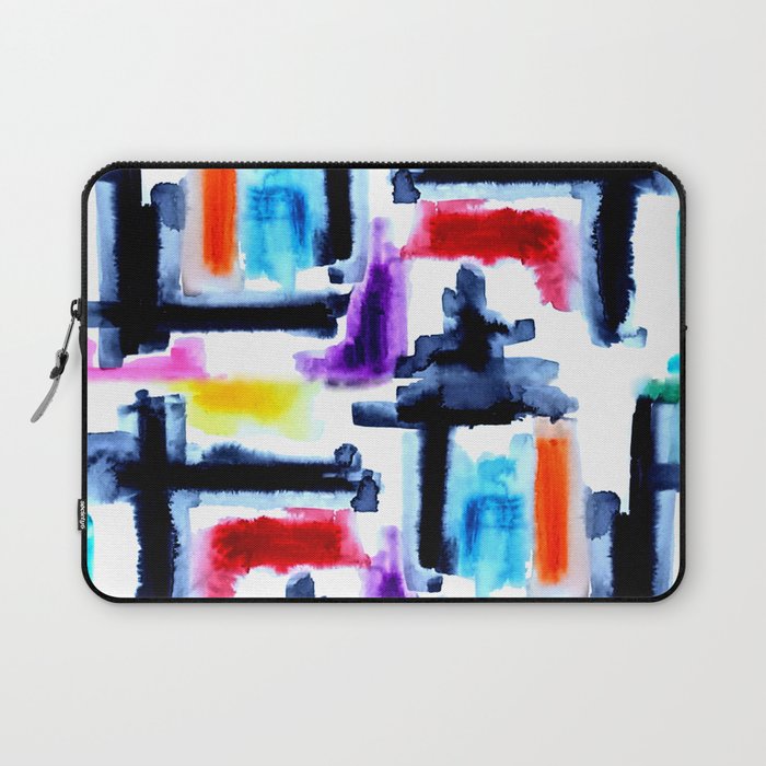 Abstract color block wash Laptop Sleeve