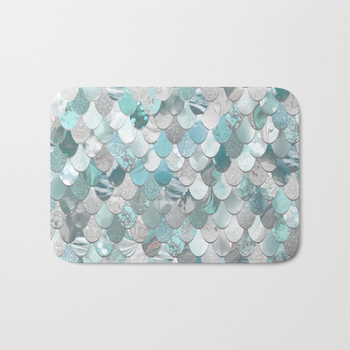 Mermaid Aqua And Grey Bath Mat By Meganmorrisart Society6 - Aqua And Grey Bath Rug Mermaid Aqua And Grey Bath Mat By Meganmorrisart Society6 - Aqua And Grey Bath Rug