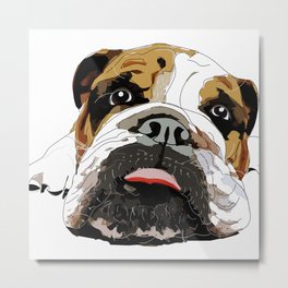 English Bulldog Metal Print | Art, Bulldog, Puppy, Home, Pillow, Decor, Drawing, Homedecor, Gift, Laptopsleeve 