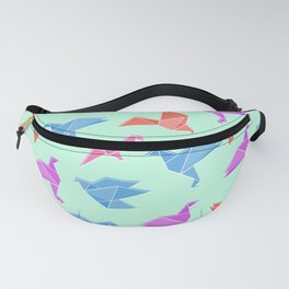 Japanese Origami Paper Folding Colorful Pattern Fanny Pack